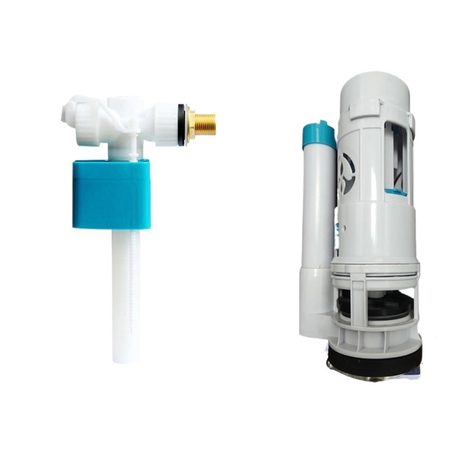 Válvula de descarga para cisterna de WC 3/8" Toilet Water Fitting Side Intake Valve Copper WC FloatingToilet Filling Kits Adjust FlushToilet Accessories(Side Inlet-18cm)