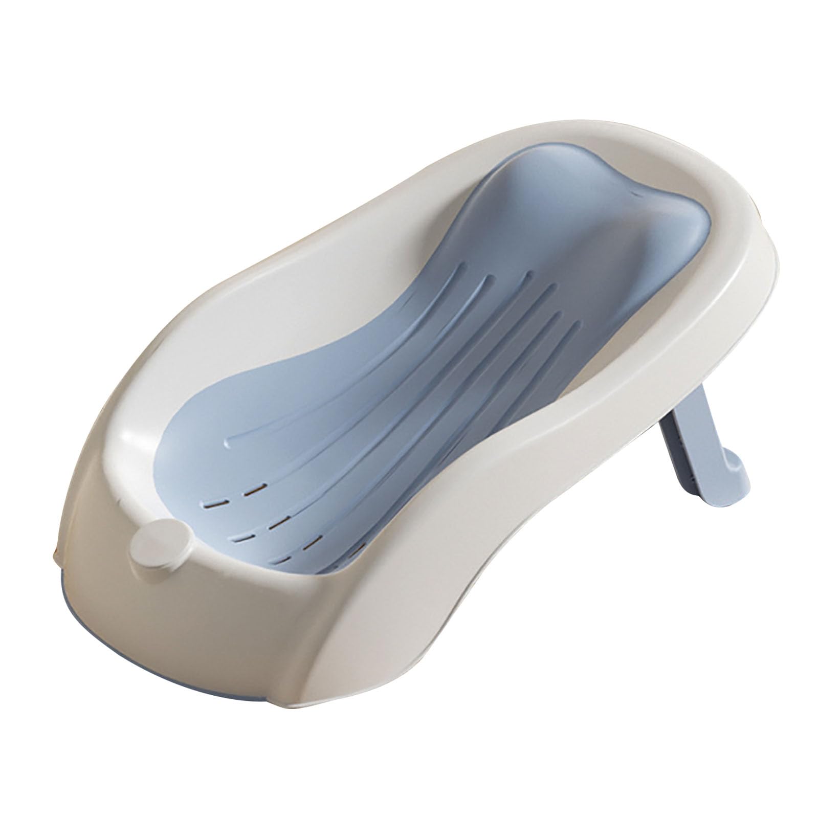Soporte de baño para bebés Angle de ángulo ajustable PP TPE Asiento de bañera recién nacida para viajar en casa (Azul)