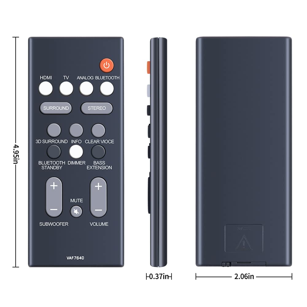 Telecomando Sostitutivo Per Yamaha Soundbar: Compatibile Con ATS-1060, YAS-108 E Altri Modelli - 3