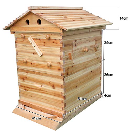 ZZQ Beekeeping Tool Smart Wooden Beehive honey out flowing Bee Hive with 7 PCS Auto Frames
