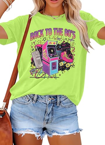 ASTANFY 80s Vintage Tshirts 80s Outfits Party Band Tee 1980 Style Clothing Graphic Tees