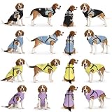 LUOWAN Hundemantel für kleine Hunde, Hundemantel mit Geschirr, Reflektierende Outdoor-Hundeweste, Winter Hundejacke für Katzen, Welpen, kleine, mittlere Hunde