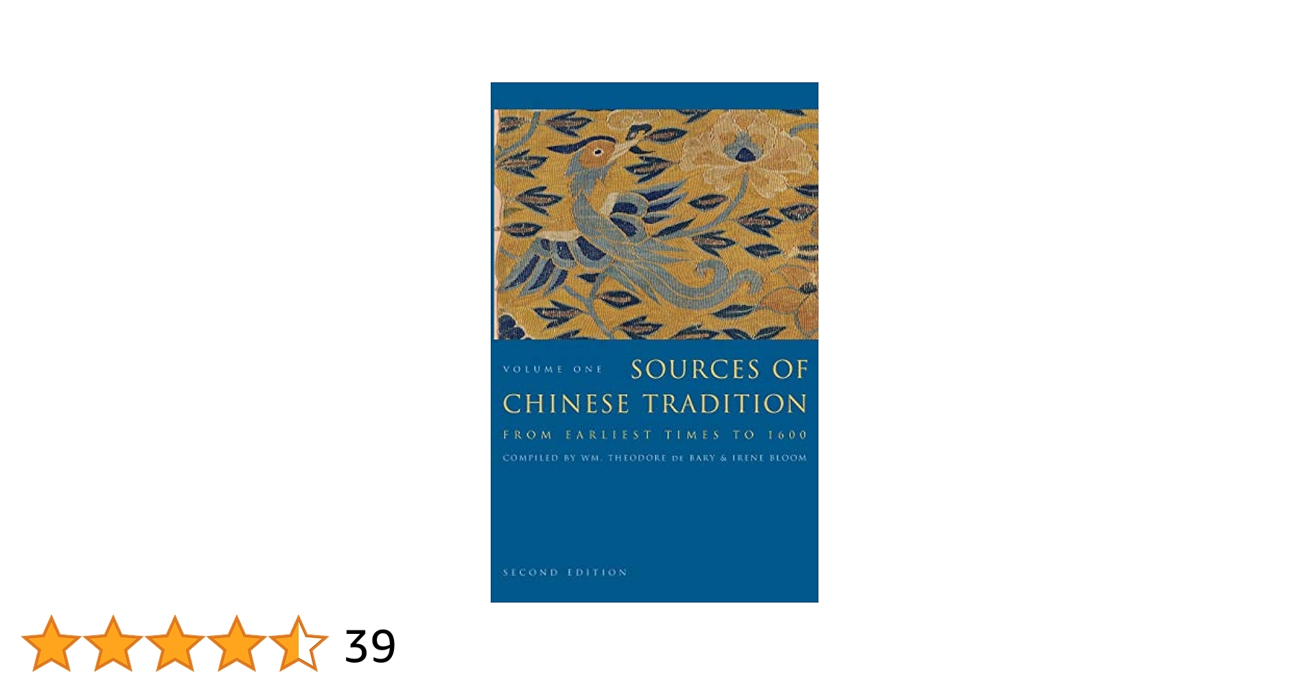 Amazon.com: Sources of Chinese Tradition (Volume One