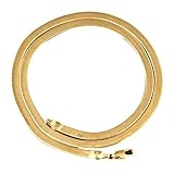 Schön gestaltet und gut verarbeitet. Diese elegante Kette ist zart und liegt flach am Hals.