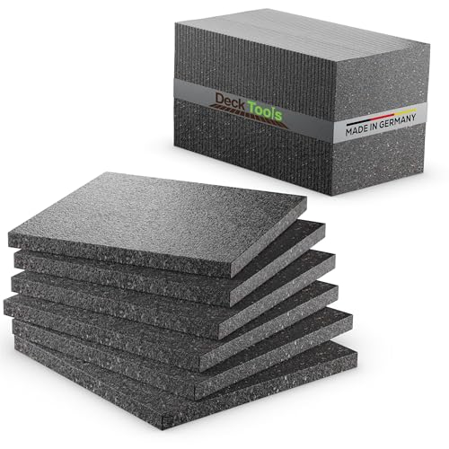 Deck Tools® 100 Stück Terrassenpads 90mm x 60mm x 3 mm –...