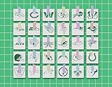 All 32 Football Teams Stencil, 4X4, 32-Pack Sports Team Templates For Painting, And Diy, Sports Crafts, Designs For Football Art &Amp; Decor, Airbrush, Spray Paint (All Teams 4X4)