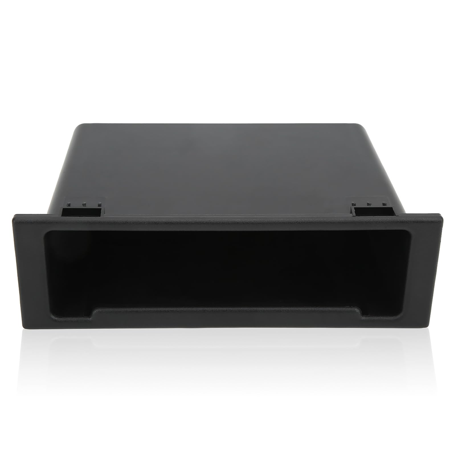 Poche de Rangement pour Radio Stéréo Vide Poche Tableau de Bord Voiture Boîte de Rangement pour Autoradio 1 Din, Poche pour Autoradio, Mallette de Rangement Parkeerschijven