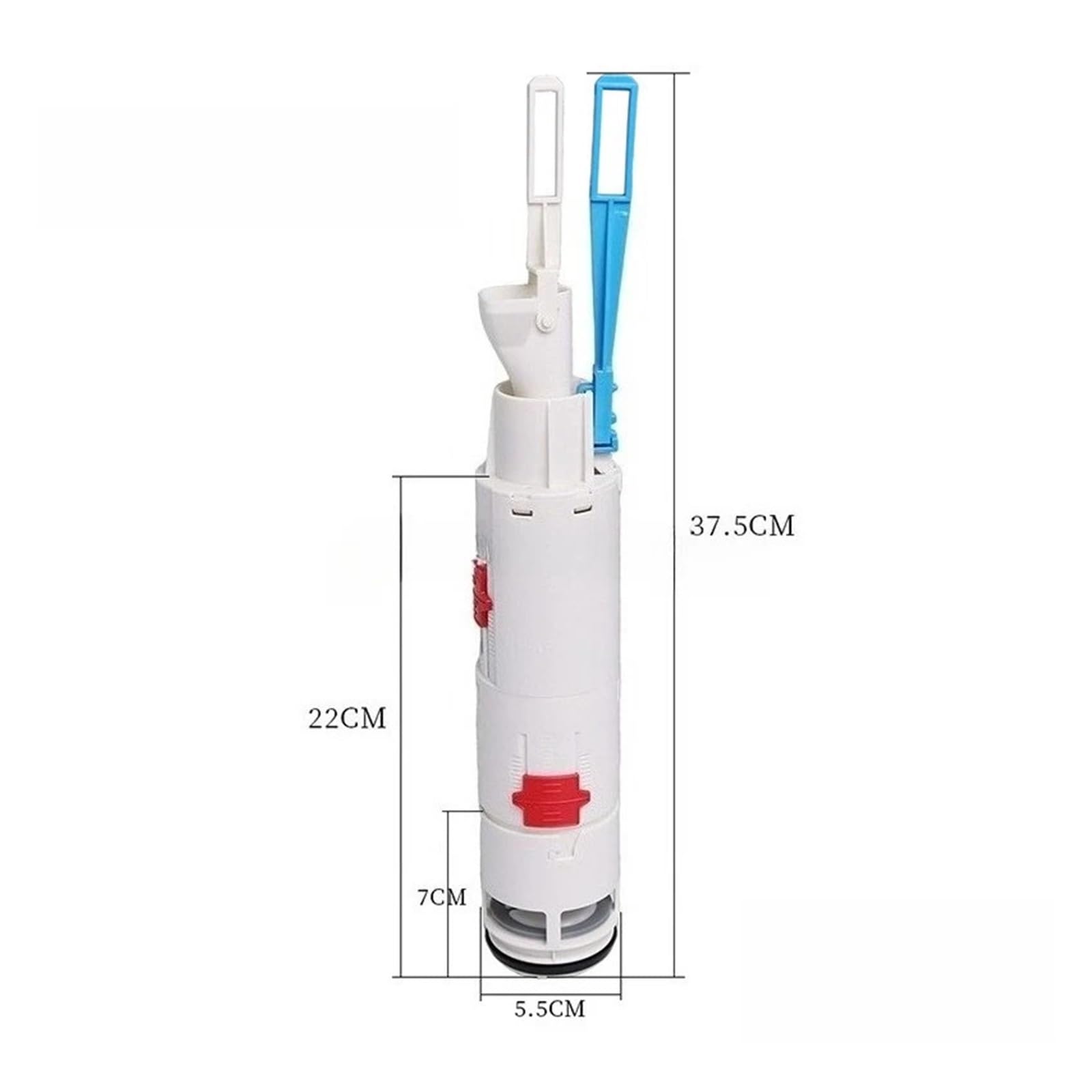 Kit De Válvula De Descarga Y Llenado Oculta De 8" | Válvula de llenado, válvula de descarga, montaje en pared for cisterna, bañera, reequipamiento, ajuste a presión