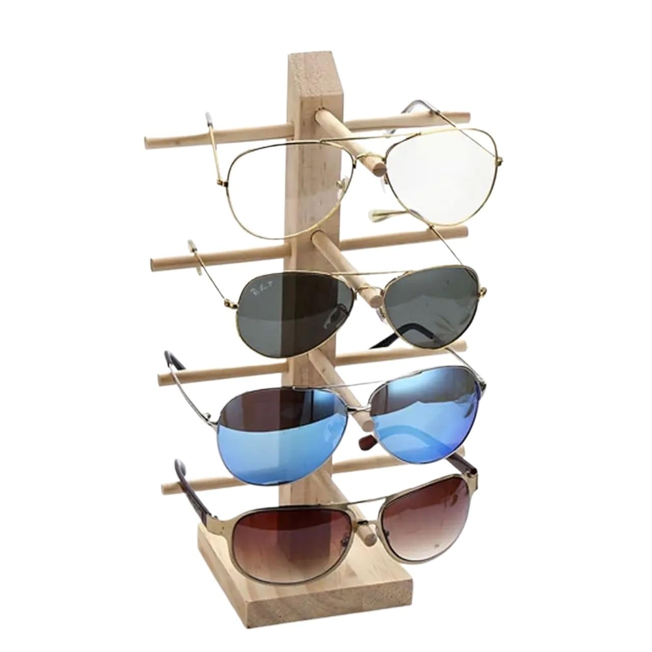 AMEEDA Glasses Holder Multi Layers Space Saving Shelf Eyeglasses Display Stands Exhibition Frame Sunglasses Storage Rack Glasses Holder