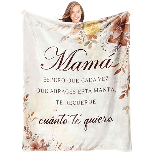 Giftasy Regalo Madre, Regalo Mamá Cumpleaños - Ideas Manta de Cariño, Regalos Dia de la Madre Originales (157 * 132cm)