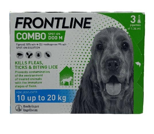 Frontline Combo Dog Medium 10 up to 20 kg, 3Pipettes