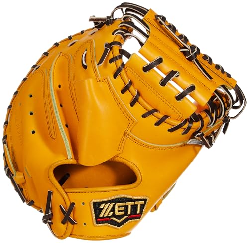 ゼット(ZETT) 硬式野球 キャッチャーミット プロステイタス 捕手用 森友哉タイプ オークブラウン×ブラウン(3637) 右投げ用 BPROCM960