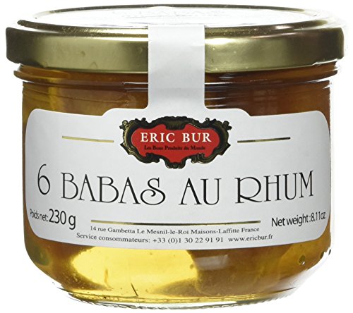 ERIC BUR 6 Babas au Rhum 12% 230 g - Lot de 3