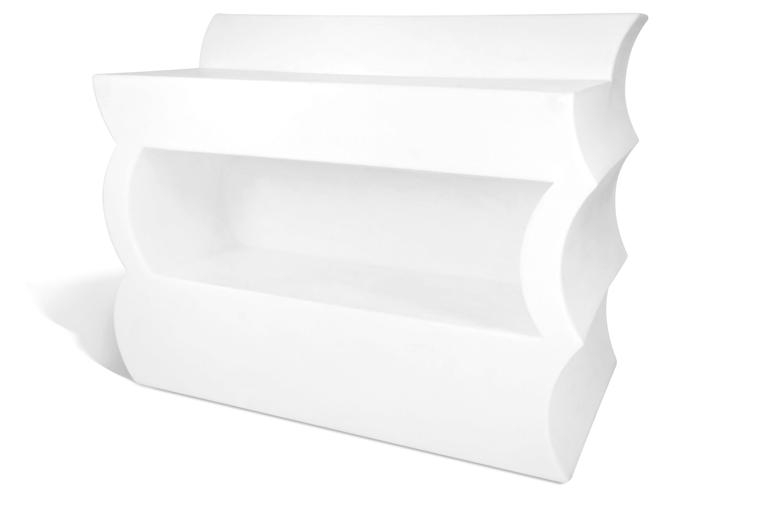Kloris Bancone Bar Cassa Reception Desk mod. Clipper cm 145x88x110 h Bianco Made in Italy