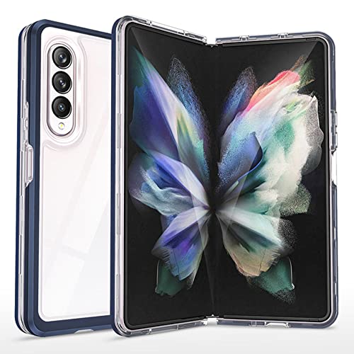 Coque Samsung Galaxy Z Fold 4 Anti-Choc et Anti-Rayures Bleu Foncé