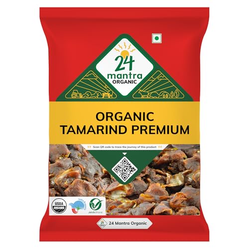 Image of 24 Mantra Organic Tamarind Premium /Imli /Cintapandu - 500gms | Pack of 1 | 100% Organic | Chemical Free & Pesticides Free | Unadulterated | Tangy Taste