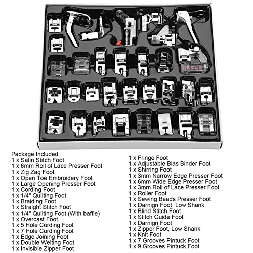 Kit de 32 pies para máquina de coser multifuncional miniatura 4