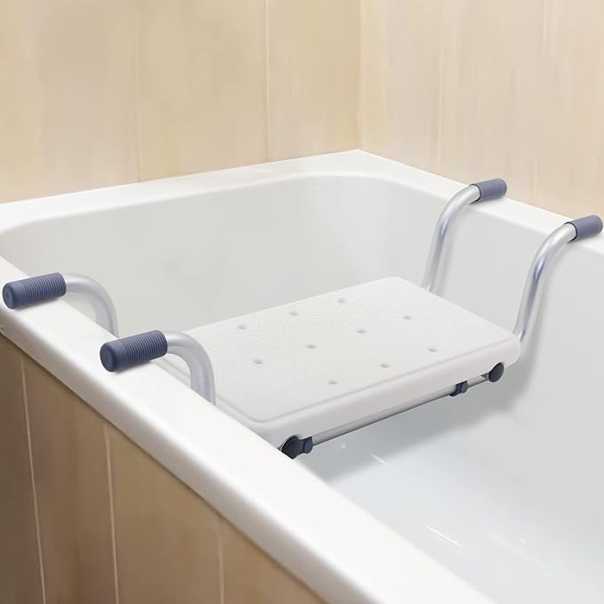 EasyVibe Tub Benches for Bathtubs, Shower Seat for Elderly