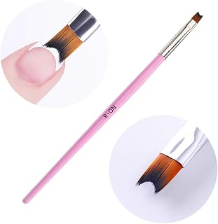 Professional #8 UV Gel Nail Painting Drawing French Tips Half Moon Shape Smile Line Manicure Pen Brushes Nail Art Tools Pink Pack of 1