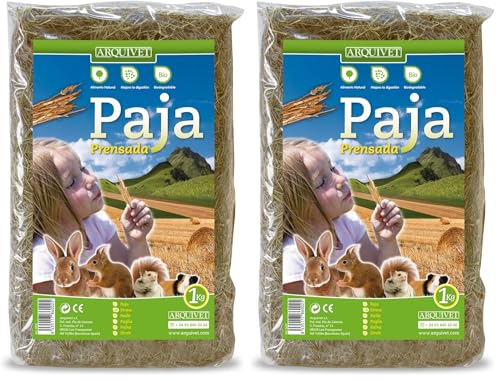 Arquivet Paja Prensada, 1 kg (Paquete de 2)