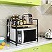 Gpzj Support de Four à Micro-Ondes, Couche en Acier Inoxydable Support de Four à Micro-Ondes Comptoir de Cuisine et étagère d'armoire (60 * 40 * 50cm), b