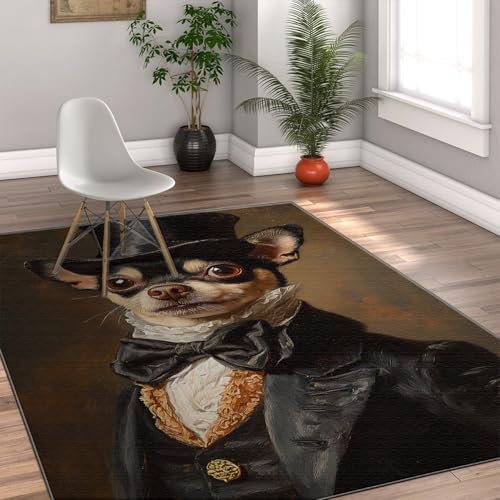 Traditional Area Rugs 6x9ft for Living Room Classic Retro Stain