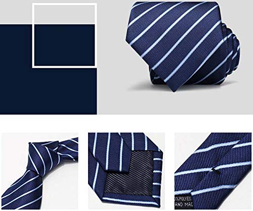WeiShang Lot 6 PCS 4 inch Extra Long Ties Classic Men's Wide Tie Necktie Neck Ties (Style 02), Large