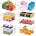 JOYBOY Cassetti per Frigoriferi,Set di 8 Cestini Organizzatori per Dispensa Trasparente,Robusto e Durevole,Leggero-Senza BPA