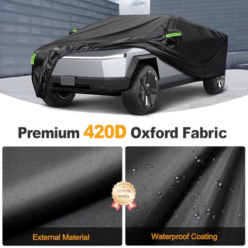 Image of Waterproof 420D Oxford Fabric Car Cover fit Toyota Sienna - Reinforced PU Coating, All-Weather Protection, Easy to Install