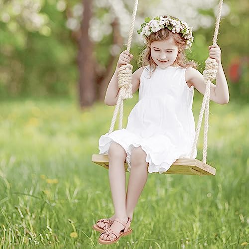Image of PANDNAINJIA Girls Sandals Open Toe Toddler Kids Dress Summer Shoes