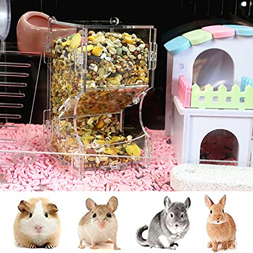 Automatic Hamster Feeder Acrylic Hamster Feeder, Food Dispenser