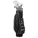 Xxio Golf Ladies Premium Complete Package Set (Xxio 13 Ladies 11-Piece Set -11.5° Dr, 3 &Amp; 5 Fw, 5 Hy, (6-9,Pw,Aw,Sw), Black Cart Bag)
