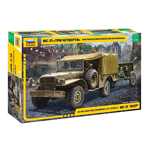 Zvezda 3656 maqueta militar Beep US 3/4T a escala 1:35 para montar