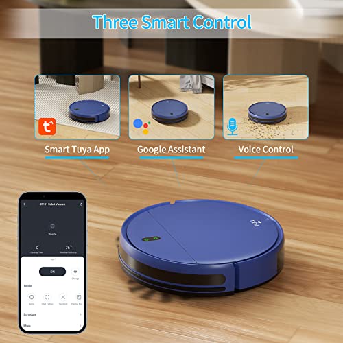 Robot Vacuum and Mop Combo, 2 in 1 Robot Mop and Vacuum, Robotic Vacuum Cleaner with WiFi/App, 2000Pa Suction, 230ML Water Tank, Self-Charging, Slim, Ideal for Hard Floor, Low Pile Carpet, Pet Hair - Image 5