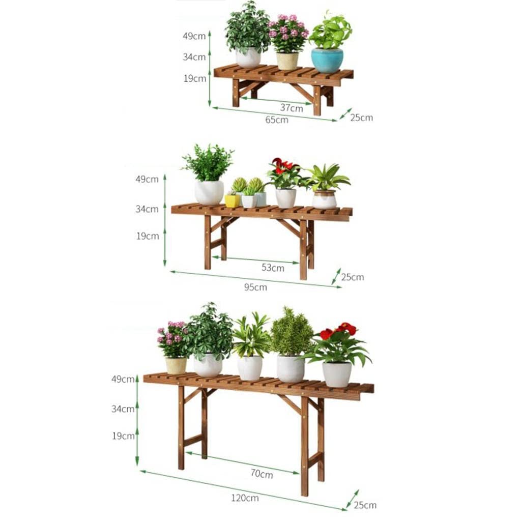 Contenants et accessoires pour plantes Banc De Balcon En Bois Jardinière Étagère À Fleurs Échelle Intérieure Support De Pot De Fleur Au Sol De Salon Combinaison Arbitraire, Support De Fleurs Beau Et P