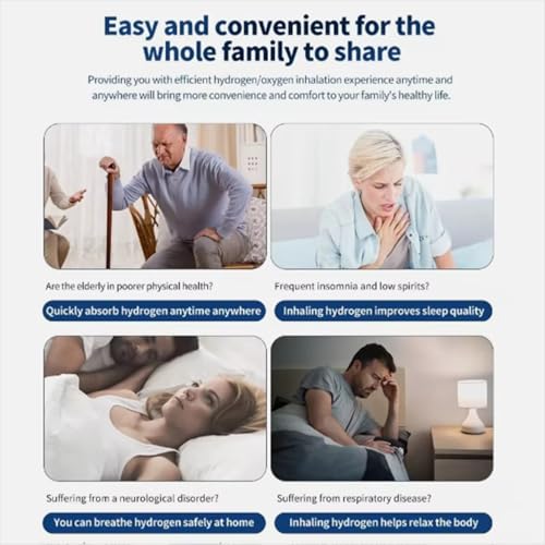 PIDAN TECH Portable Hydrogen Inhalation Machine – SPE/PEM Water Electrolysis Hydrogen Molecular Inhaler 300–1800ml/min Flow, Quiet & Compact Hydrogen Generator for Home & Office - Image 9