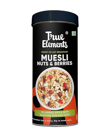 Crunchy Nuts & Berries Muesli 400g - 100% Wholegrain Cereal | Nutrients-rich | High Fibre Breakfast | Breakfast delight