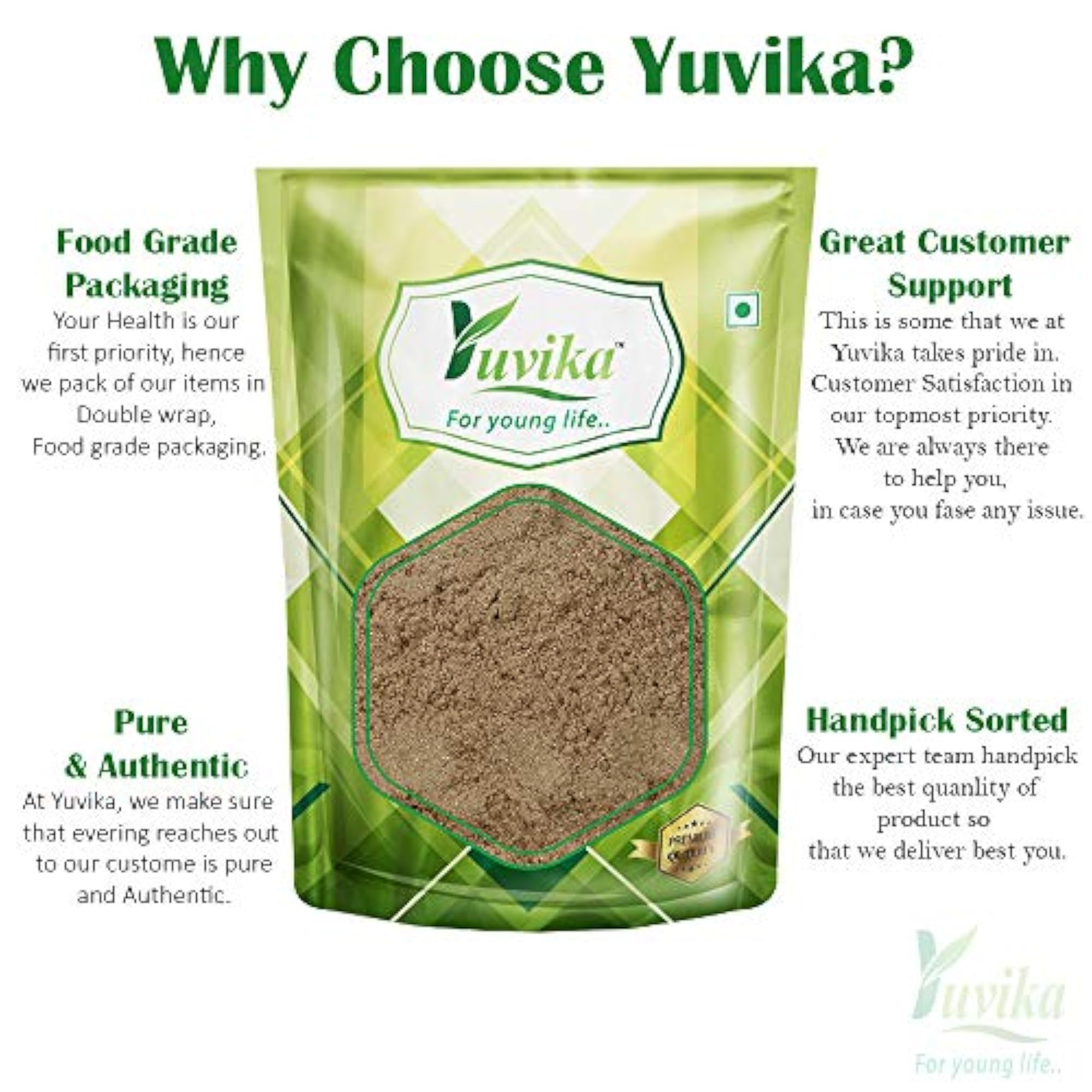 YUVIKA Giloy Powder - Geeloh - Guduchi, Herbal Supplement