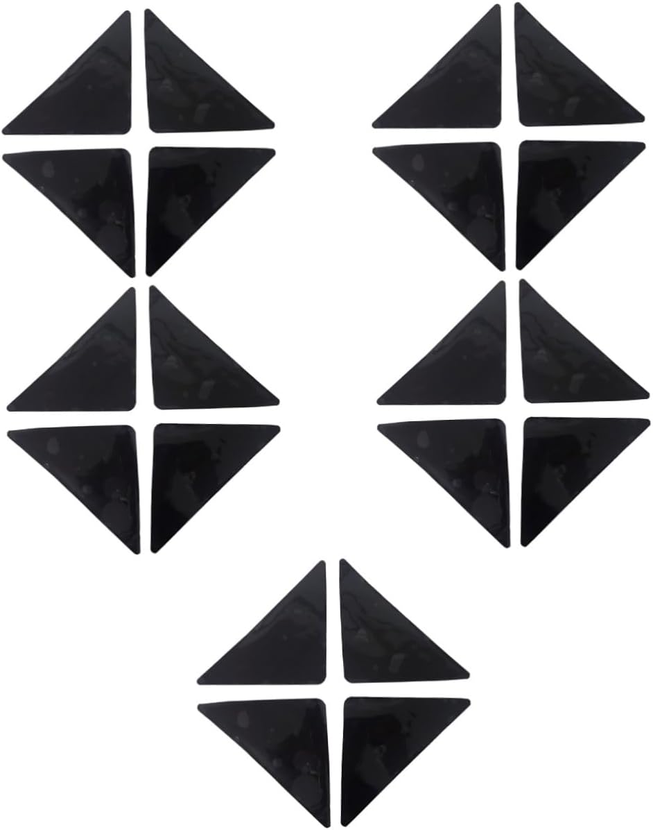 20pcs Curling Carpet Fixing Stickers Pu Non- Rug Pads for Hardwood Floors Easy Installation for Area Rugs