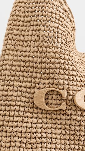 Image of COACH Brooklyn Shoulder Bag 34 in Straw