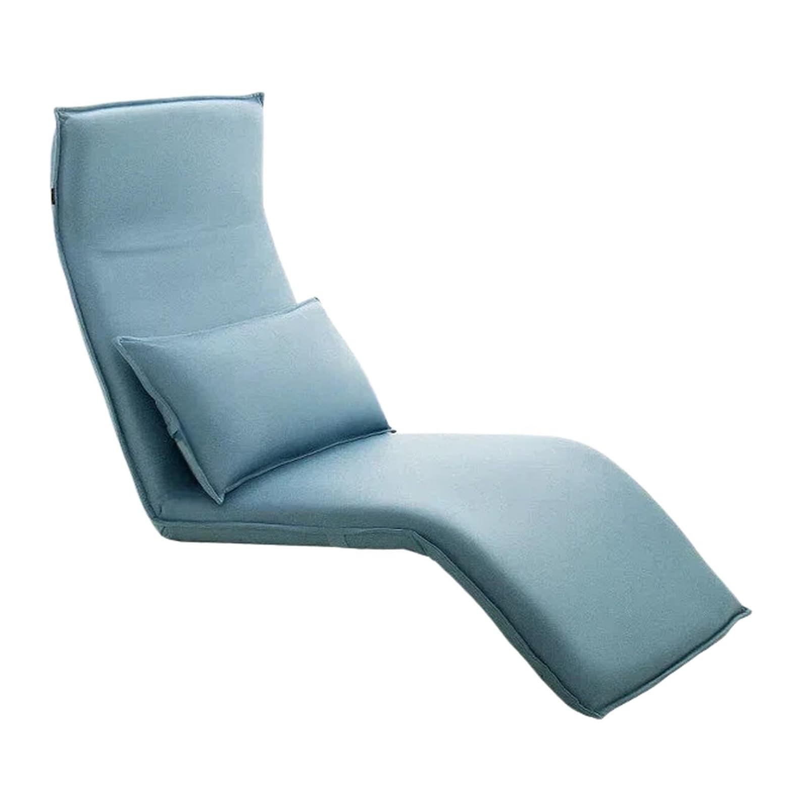 WQQYU6HKF sofa chair Foldable Tatami Floor Chair with Washable Cover Adjustable Recliner Lazy Sofa living room chair(Blue)
