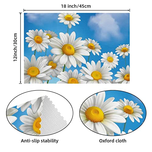 Sets de table marguerites de qualité supérieure isolants thermiques pour réception - 5