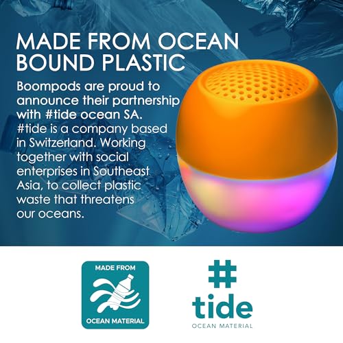 Boompods Soundflare Mini Bluetooth Speaker with Syncing Light Show, Portable IPX6 Waterproof Shower Speaker, 5 Hr Playtime - Image 2