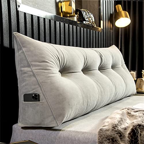 SJHQ Almohadas de Lectura Suave, cojín de algodón de algodón de Cubierta Lavable extraíble Cojín de Lectura cómoda Almohada de cuña de Dormitorio Almohadas de Lectura Cover