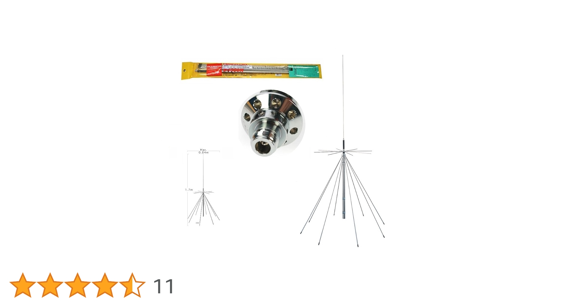 Amazon | ダイヤモンド D3000N 25-3000MHz広帯域固定局用