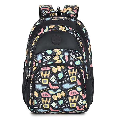 Image of BEAUTY GIRLS BY HOTSHOT FLORAL 1594|SCHOOL BAG|TUTION BAG|COLLEGE BACKPACK|LARGE SIZE|WATER RESISTANT|19 INCH|FOR GIRLS & WOMEN|36 LITERS BACKPACK