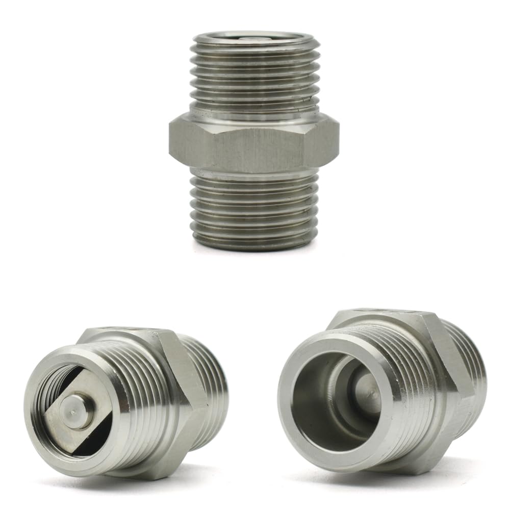 1/4 "3/8" 1/2 "3/4" 1" Thread Hexagonal Vertical One-way Check Valve 304 Stainless Steel BIANMTSW(Female to Female,1")