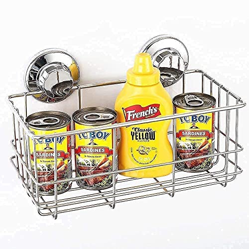 Ipegtop No Drilling Suction Cup Deep Shower Caddies X1, Wide Shower Caddy X2, Suction Soap Dish X1, Rustproof Stainless Steel #TOP3