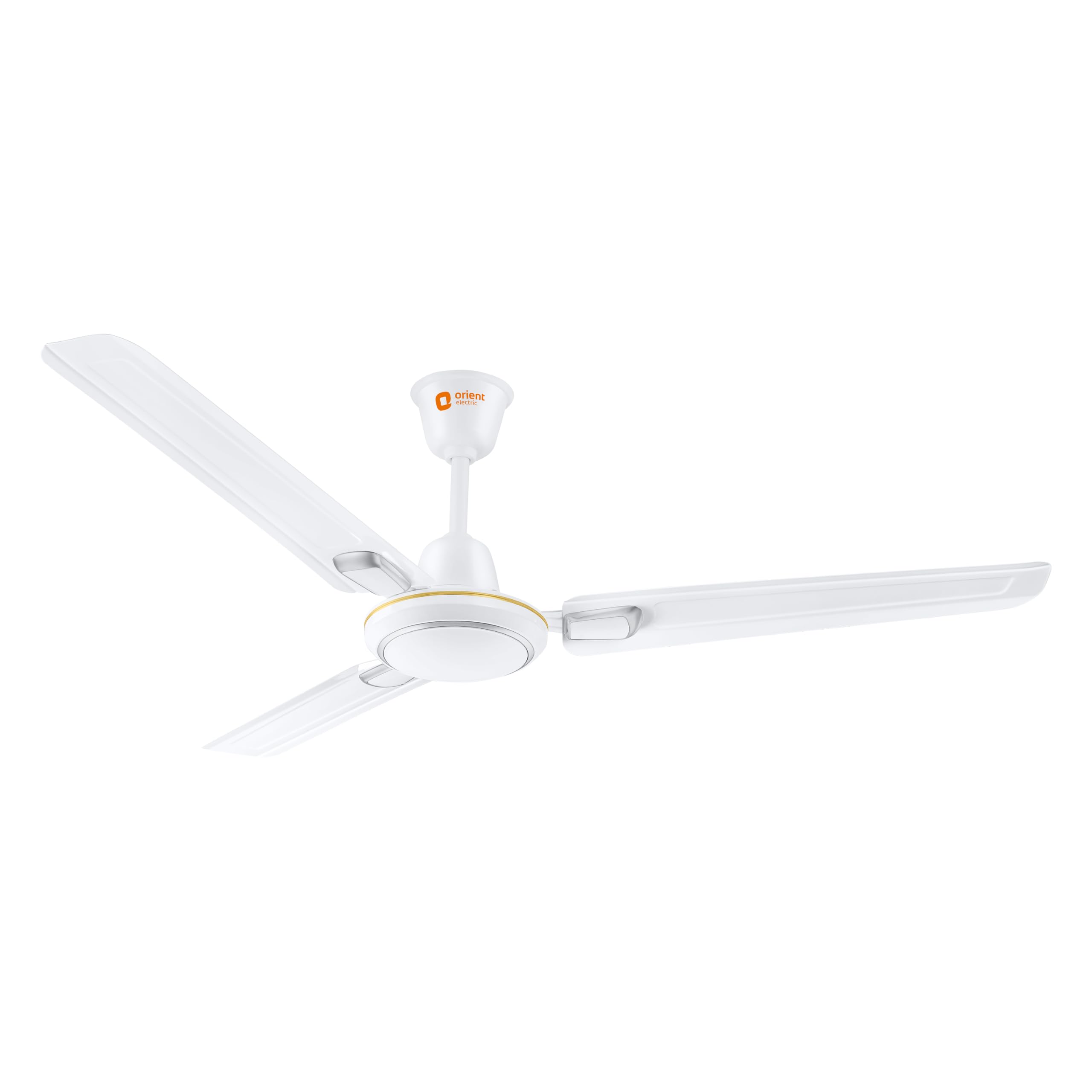 Orient Electric Pacific Air Decor 1200mm Decorative BEE Star Rated Ceiling Fan (White, Pack of 1)