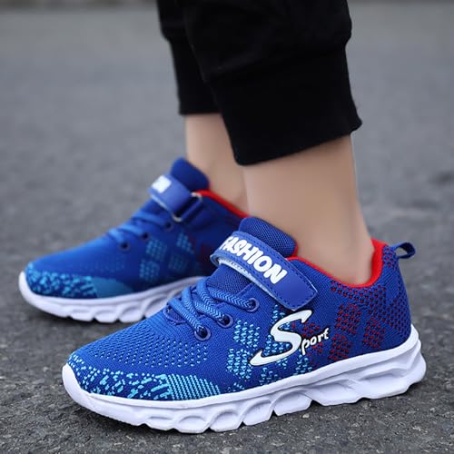 Boys Sneakers Breathable Mesh Lightweight Flexible Sole Athletic Shoes for Running Walking Tennis Sports3